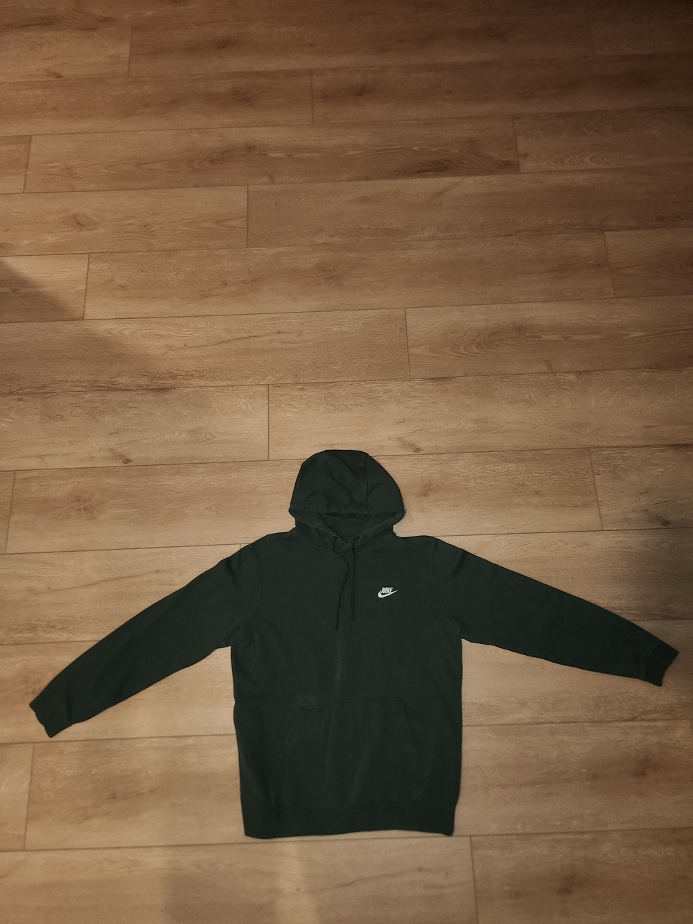 Nike Sportswear Club Fleece Green Embroidered Logo Sweater Men's Size Large Good